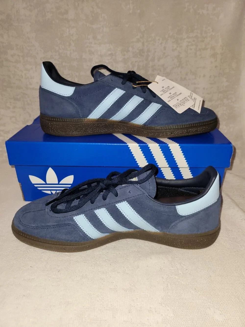 Adidas Handball Spezial Shoes Navy Blue Clear Sky BD7633 Mens Size 8.5 BRAND NEW - Picture 3 of 16